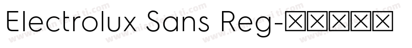 Electrolux Sans Reg字体转换